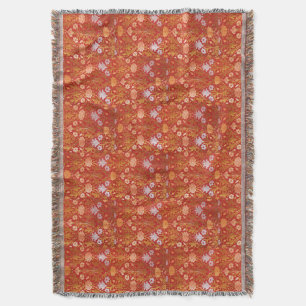 Vintag William Morris Rose und Lily Decke