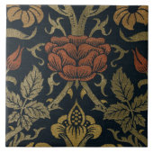 Vintag William Morris Rose und Lily Fliese (Vorderseite)