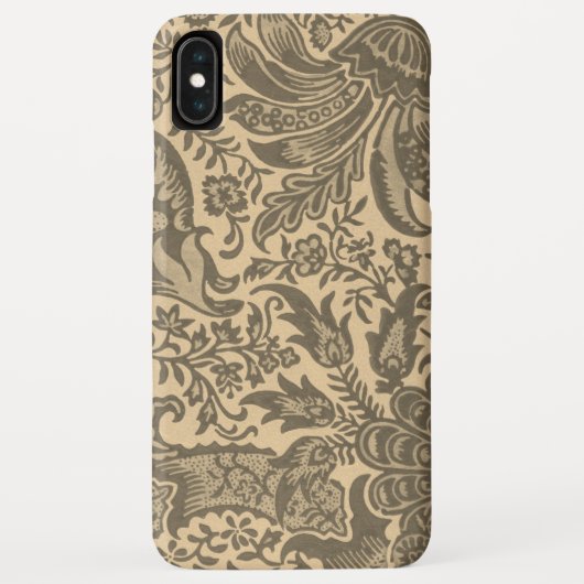 Vintag William Morris Sepia Tan Botanical Case-Mate iPhone Hülle (Rückseite)