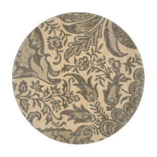 Vintag William Morris Sepia Tan Botanical Schneidebrett