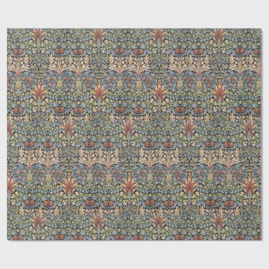 Vintag William Morris Snakehead Geschenkpapier (Flach)