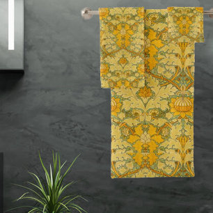 Vintag William Morris St James Palace Pattern   Badhandtuch Set