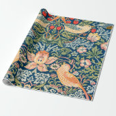 Vintag William Morris Strawberry Dieb, Retro Geschenkpapier (Ungerollt)