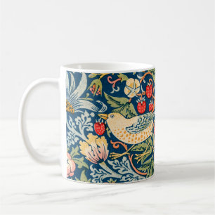 Vintag William Morris Strawberry Dieb, Retro Kaffeetasse