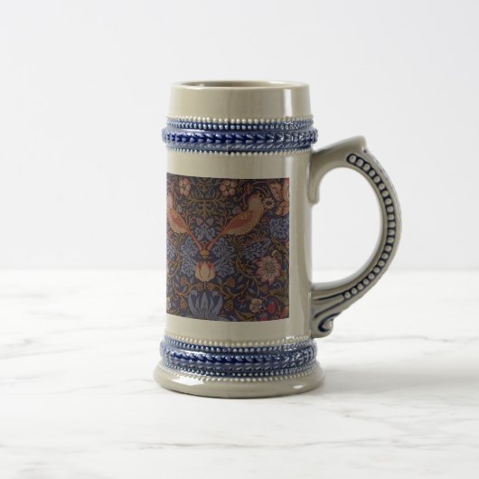 Vintag William Morris Strawberry Thief Bierglas (Rechts)