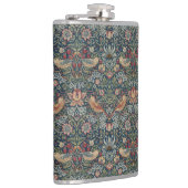 Vintag William Morris Strawberry Thief Flachmann (Rechts)
