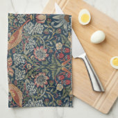 Vintag William Morris Strawberry Thief Geschirrtuch (Viertel Falte)