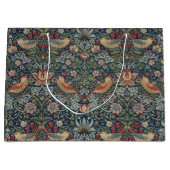 Vintag William Morris Strawberry Thief Große Geschenktüte (Vorderseite)