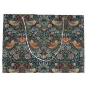 Vintag William Morris Strawberry Thief Große Geschenktüte (Rückseite)