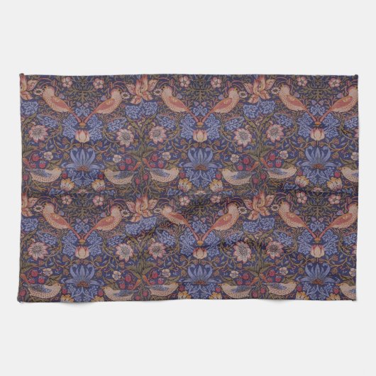 Vintag William Morris Strawberry Thief Handtuch (Horizontal)
