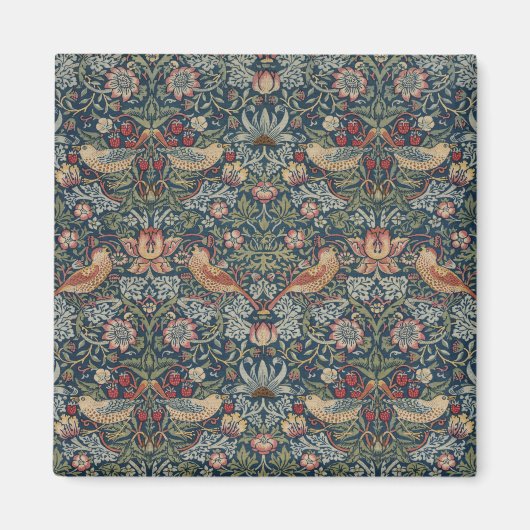 Vintag William Morris Strawberry Thief Magnet (Vorne)