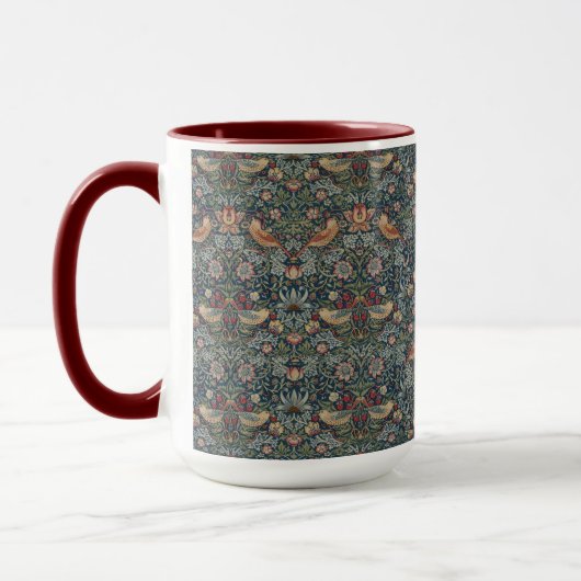 Vintag William Morris Strawberry Thief Tasse (Links)