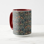 Vintag William Morris Strawberry Thief Tasse (Vorderseite Links)