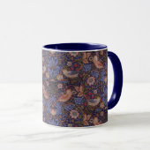Vintag William Morris Strawberry Thief Tasse (VorderseiteRechts)