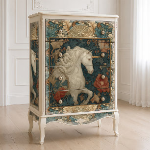 Vintag William Morris Style Unicorn Seidenpapier