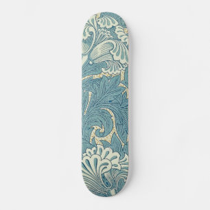 Vintag William Morris Tulip Floral Design Skateboard