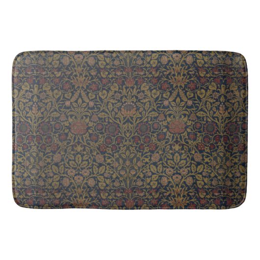 Vintag William Morris Violet und Columbine Badematte (Vorderseite)