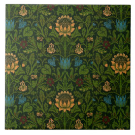 Vintag William Morris Violet und Columbine Fliese