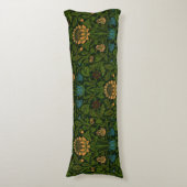 Vintag William Morris Violet und Columbine Seitenschläferkissen (Vorderseite Vertikal)