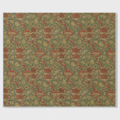 Vintag William Morris Wandle Wrapping Paper Geschenkpapier (Flach)
