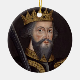 Vintag William The Eroberer Portrait Keramikornament