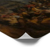 Vintag William Turner Die Schlacht von Trafalgar Poster (Ecke)