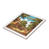 Vintag Williamsburg Virginia Fliese (Seite)