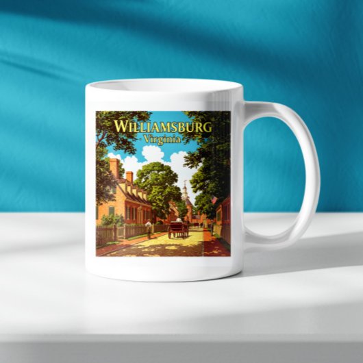 Vintag Williamsburg Virginia Kaffeetasse