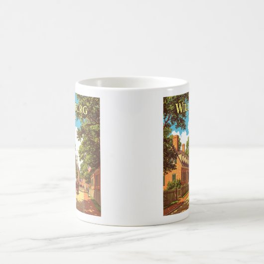 Vintag Williamsburg Virginia Kaffeetasse (Mittel)