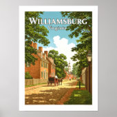 Vintag Williamsburg Virginia Poster (Vorne)