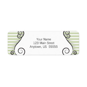 Vintag-Willow-Green-Rücksendeadresse