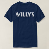 Vintag Willys Stencil Style  T-Shirt (Design vorne)