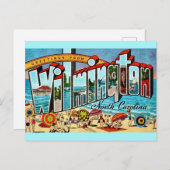 Vintag Wilmington NC Postkarte (Vorne/Hinten)
