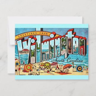 Vintag Wilmington NC Postkarte