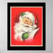 Vintag Winking Jolly Santa Claus - Poster (Vorne)