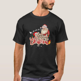 Vintag Winking Santa Claus Frohe Weihnachten T-Shirt