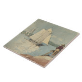 Vintag Winslow Homer Clear Sailing Fliese (Seite)