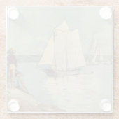 Vintag Winslow Homer Clear Sailing Glasuntersetzer (Rückseite)