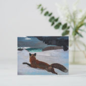 Vintag Winslow Homer Fox Hunt Postkarte (Stehend Vorderseite)