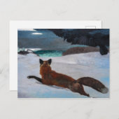 Vintag Winslow Homer Fox Hunt Postkarte (Vorne/Hinten)