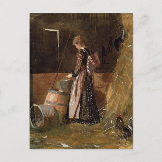 Vintag Winslow Homer Frischeier Postkarte (Vorderseite)