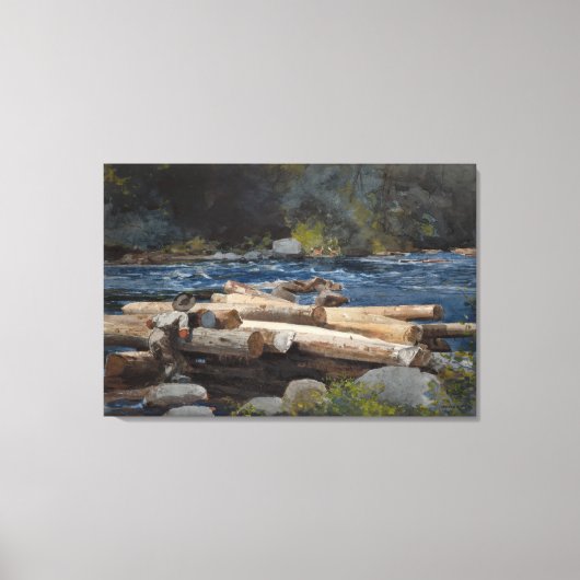 Vintag Winslow Homer Hudson River Leinwanddruck (Vorderseite)