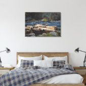 Vintag Winslow Homer Hudson River Leinwanddruck (Insitu (Schlafzimmer))