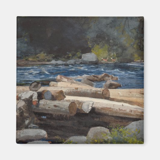Vintag Winslow Homer Hudson River Magnet (Vorne)