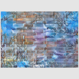 Vintag Winter Moderne Kunstsammlung Seidenpapier