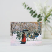 Vintag Winter Pariser Weihnachten (Stehend Vorderseite)