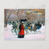 Vintag Winter Pariser Weihnachten (Vorderseite)