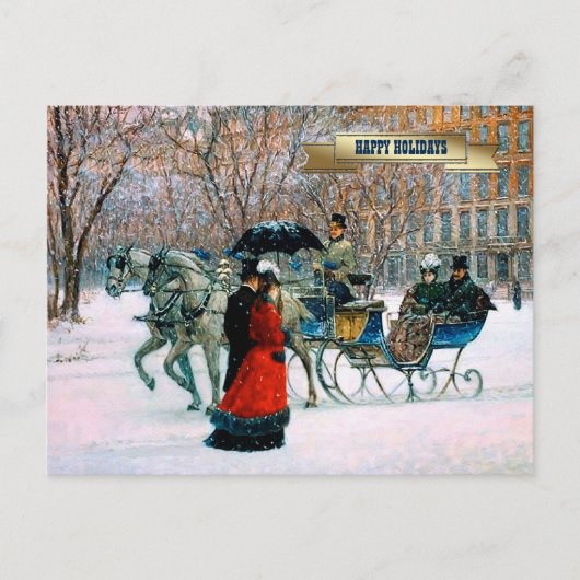 Vintag Winter Pariser Weihnachten (Vorderseite)