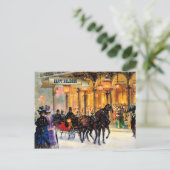 Vintag Winter Pariser Weihnachten (Stehend Vorderseite)