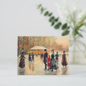 Vintag Winter Pariser Weihnachten (Stehend Vorderseite)